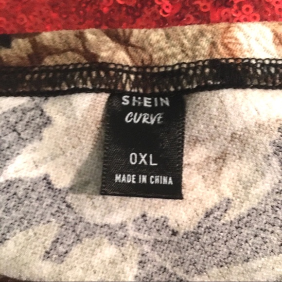 Slant Floral Ruched Mini Skirt w/ Vertical Ruffle - Picture 6 of 6